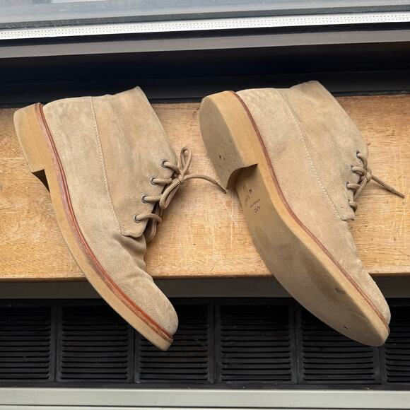 A.P.C. Suede Chukka Desert Boots Men’s Size EU 44 US 11 APC Beige Camel Tan - Picture 4 of 11
